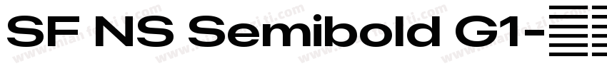 SF NS Semibold G1字体转换